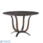 Chorda Dining Table-Bronze-48 Global Views стол