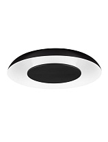 Triac Dimmable Sandy Black & White Aluminium & Acrylic LED 24 Watt 220-240Volt 1482Lm IP20 2700-3000-4000K CCT by Dip Switch D: 40 H: 6 cm