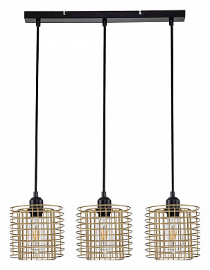 10190/3S Gold Escada Grid подвесной светильник, 40Вт, черный