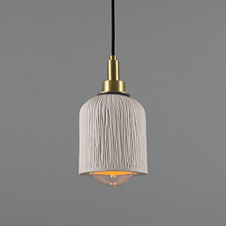MLCMBP025 Mullan Lighting Osier одноламповый подвесной светильник с керамическим рифленым плафоном для ванной комнаты