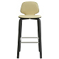 601627 Normann Copenhagen My Chair Барный стул 75 см, кремовый / черный ясень — фото 1