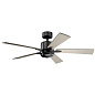 52" Lucian Elite Fan Satin Black люстра-вентилятор 330000SBK Kichler — фото 5