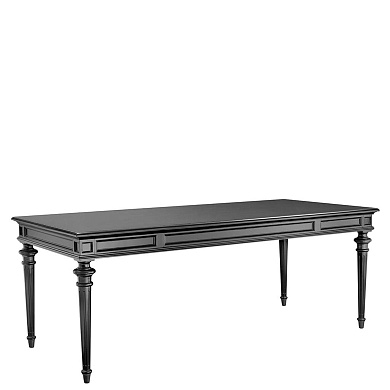 109408 Dining Table Wallace waxed black finish стул Eichholtz