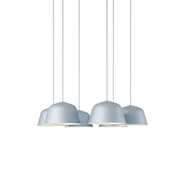 Ambit Pendant Cluster подвесной светильник Muuto White / Light Blue AMBCL25A0106