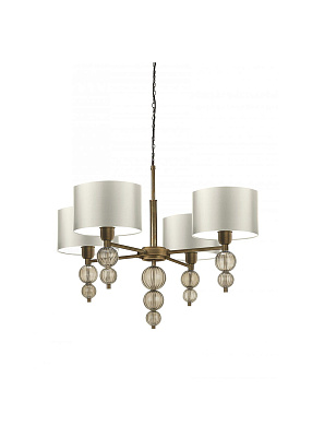 Alette Smoke Antique Brass Chandelier подвесной светильник Heathfield PD-ALET-ABRS-SMOK