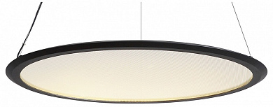 подвесная люстра с кольцом черная