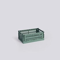 Ящик для хранения HAY Colour Crate S, шалфейный зеленый