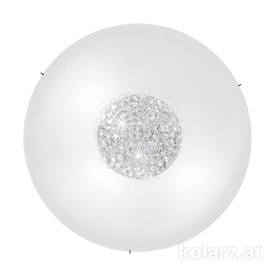 потолочный светильник круглый хром с четырьмя лампами