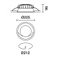 QG41 Easy iGuzzini Ø 212 mm - warm white - DALI — фото 1