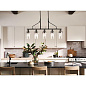 Everett 42" 5 Light Linear Chandelier in Black люстра 52379BK Kichler — фото 3
