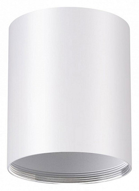 потолочный светильник цилиндрический белый