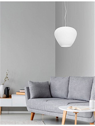 9207601 Nova Luce Nala подвесной светильник с матовым плафоном шарообразной формы