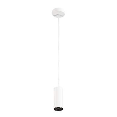 1004455 SLV NUMINOS® S PD DALI светильник подвесной 11Вт с LED 4000K, 1100лм, 36°, белый/черный
