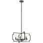 Downtown Deco 21.5" 6 Light Convertible Chandelier Midnight Chrome люстра 44128MCH Kichler — фото 3