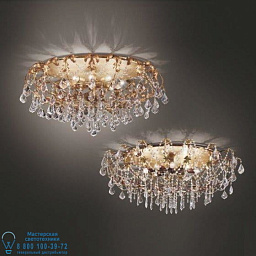 6695/P8 MM lampadari Ovali потолочный светильник с множеством кристаллических элементов на металлической основе