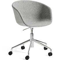 About A Chair AAC 53, полированный алюминий / обивка Hallingdal серый