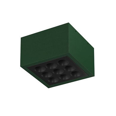 Mile Flos Outdoor Накладной спот квадратный зеленый f-o-0985