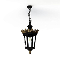 Louvre N° 1; one-piece clear glass E27 105W; Dark black