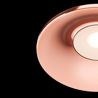 Встраиваемый светильник Barret Maytoni розовое золото DL041-01RG