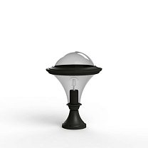 Dallas N° 5; Smoked polycarbonate E27 75W; Dark grey
