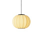 KW45 SU LED Knit-Wit Made By Hand Подвесной светильник Ø45 с жёлтым тканевым плафоном LED — фото 1