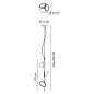 SPORCHI3BCXXLED Axolight Orchid 3 SP LED люстра современная белый — фото 1