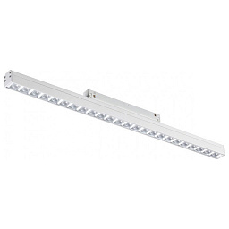 358623 Novotech Flum 23mm магнитный трековый светильник линейной формы белого цвета для системы 48V