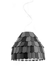 F12A01 Anthracite Fabbian Roofer подвесной светильник антрацитового цвета полусферической формы