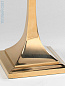 TM0053.BR Arts and Crafts Vaughan настольная лампа с латунным корпусом и коническим абажуром из ткани — фото 1
