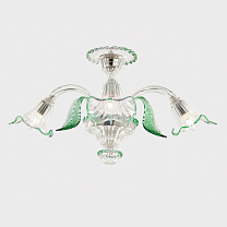 Afrodite Ceiling Lamp Зеленый / 3 / Хром