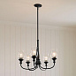 Melis 5 Light Chandelier Black люстра 52468BK Kichler — фото 5