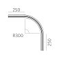 Угловой соединитель для шинопровода M7 F UGL R300 B Led Technology — фото 1