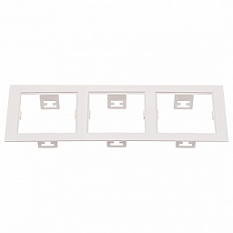214536 Lightstar Domino рамка для трех светильников белая