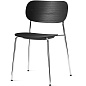 71145-004361 Audo Copenhagen Co Chair Хромированные ножки, сиденье и спинка, черный дуб — фото 1