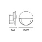 EI50 Walky iGuzzini Round optic assembly Ø200mm – AL optic – Warm White LED – 220÷240Vac - Permanent Emergency - Rust Brown — фото 1