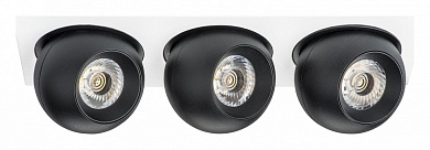 встраиваемый потолочный светильник черный