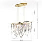 LU 2399/3+2 gold/oval Kristalldesign Orion потолочная хрустальная люстра — фото 6