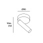 05-5478-05-05 настенный светильник Leds C4 Stylus черный — фото 1