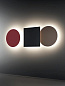16749 6023 Lodes Puzzle mega SQUARE 80x80CM WALL&amp;CEILING LACQUER RED 2700K O. Накладной светильник красный — фото 2