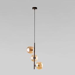 a070962 TK Lighting Estera подвесной светильник с тремя шарообразными стеклянными плафонами на подвесах