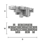 Потолочный светильник CUBO COMBO PL 300 RC Masiero — фото 6