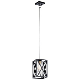 Moorgate 1 Light Mini Pendant Black подвесной светильник 44083BK Kichler