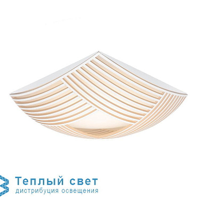 настенный светильник с вогнутым деревянным экраном и диагональными ламелями