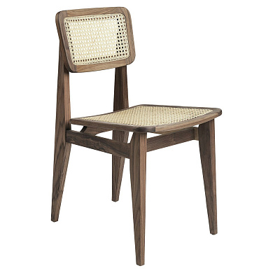 10024448 GUBI C-Chair Обеденный стул, орех/тростник