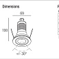 Уличный встраиваемый светильник Tyrone 6 EVO Flexalighting — фото 2