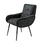 111042 Dining Chair Porta Romana black velvet стул Eichholtz