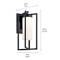 Drega 22.5" 1 LED Wall Light with Satin Etched Glass Black уличный настенный светильник 59072BKLED Kichler