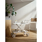 2601-0190 Exit Design House Stockholm Белая тележка с ручкой и колёсами в минималистичном дизайне — фото 1
