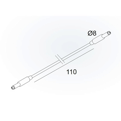 30610 0100 Delta Light MIKALINE Кабель питания 48 В, 11 см, черный