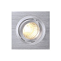 199996 SLV PIREQ GU10 SQUARE downlight brushed aluminium встраиваемый потолочный даунлайт — фото 2
